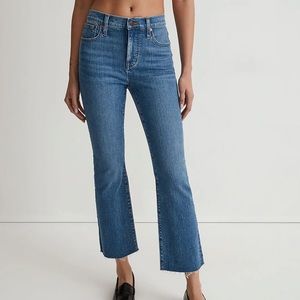 Madewell kickout crop jeans